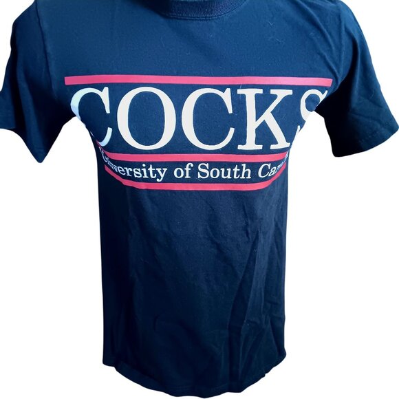 Small Vintage T-shirt Y2k Champion University South Carolina Cocks Athletic Fit - Picture 2 of 4